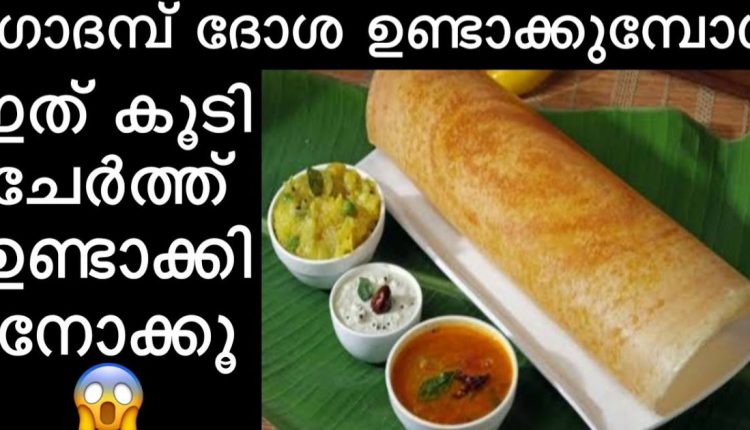 Dosa recipe malayalam