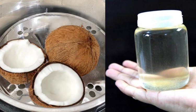 Coconut oil Making With Idly Stand Malayalam recipe