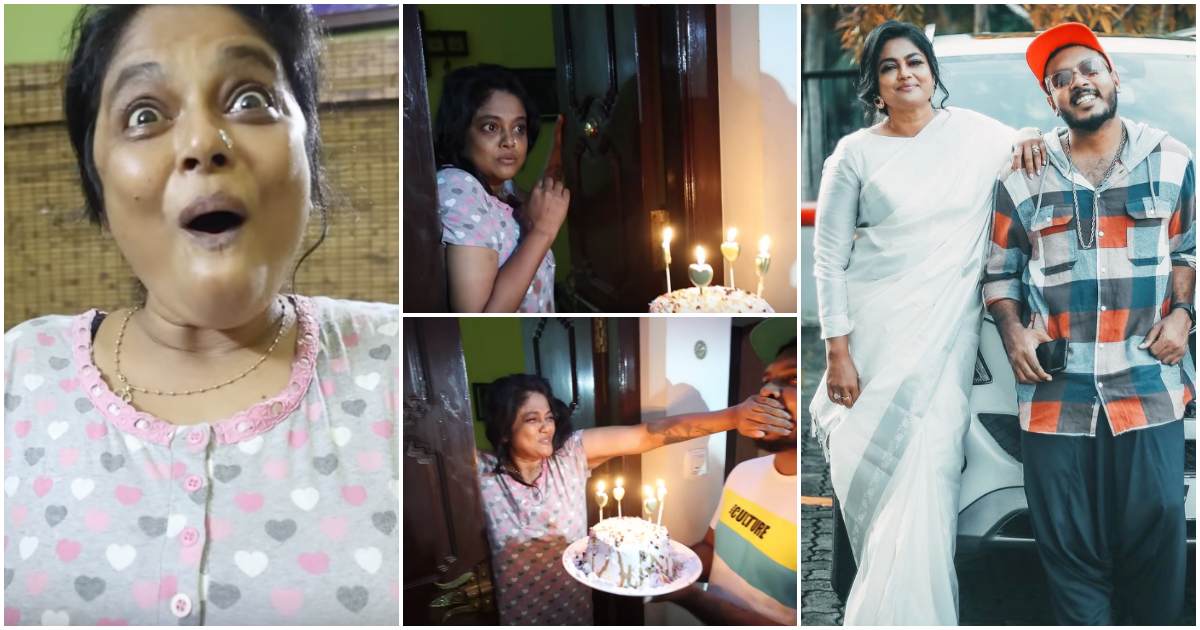 karthik suryas gave birthday surprise for manju pillailatest malayalam news