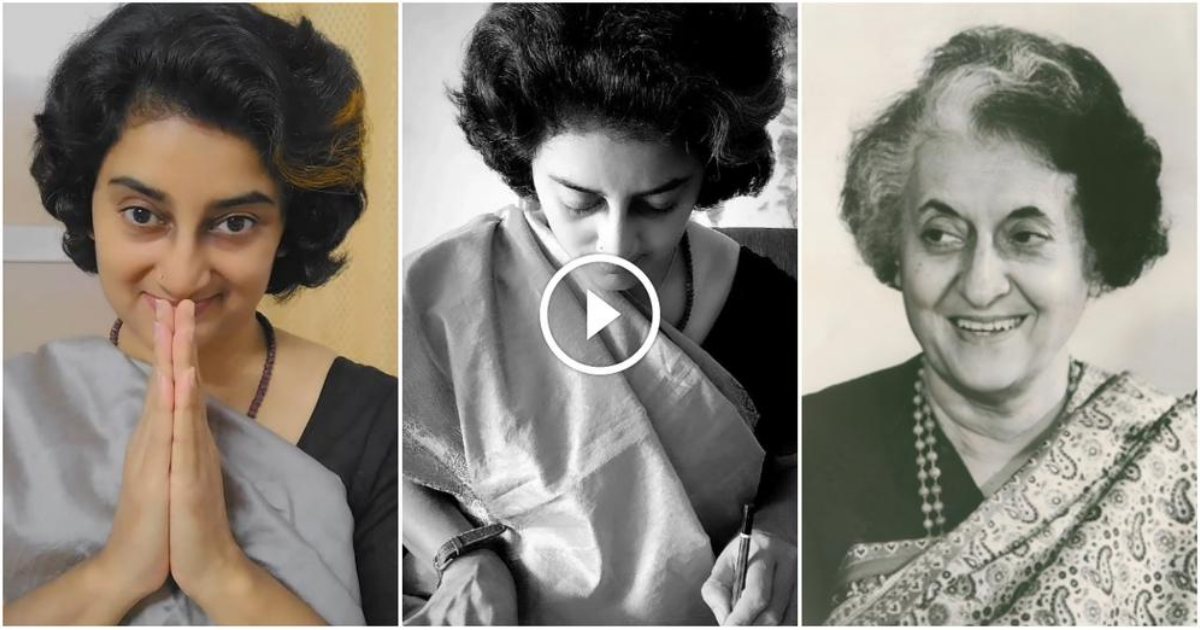 Indira Gandhi Dupe Ajitha Sivaprasad Viral Video latest