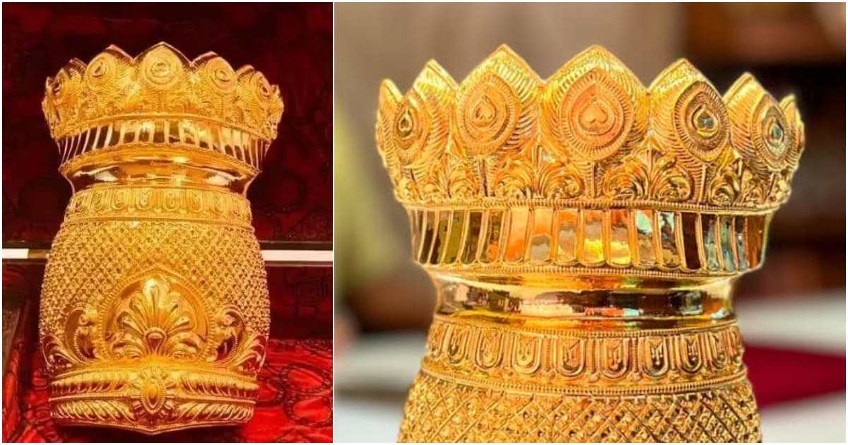 38 pavan golden crown to guruvayoor temple