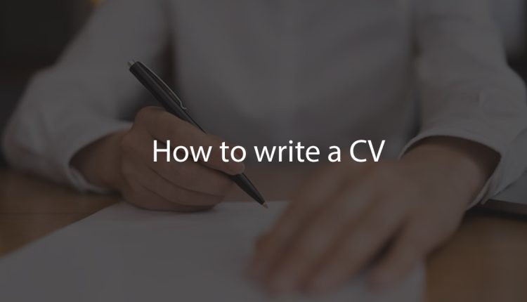 How to write a CV