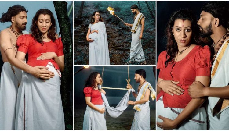 Kaliyankadu Neeli theam Maternity photoshoot