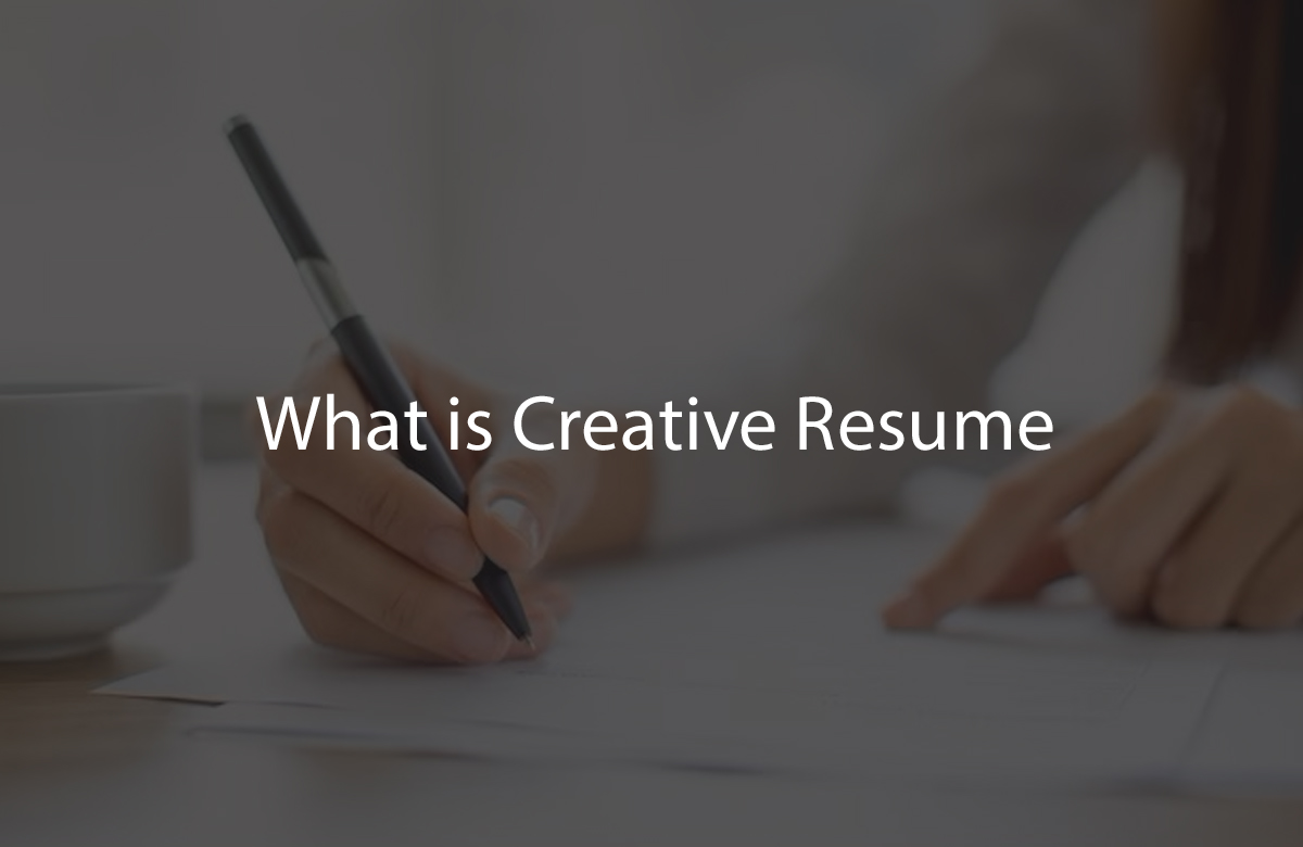 What is Creative Resume