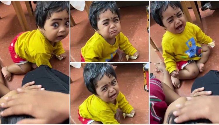 A cute baby acting video viral