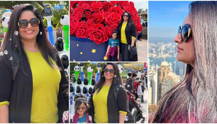 Kavya madhavan with daughter new year celebration