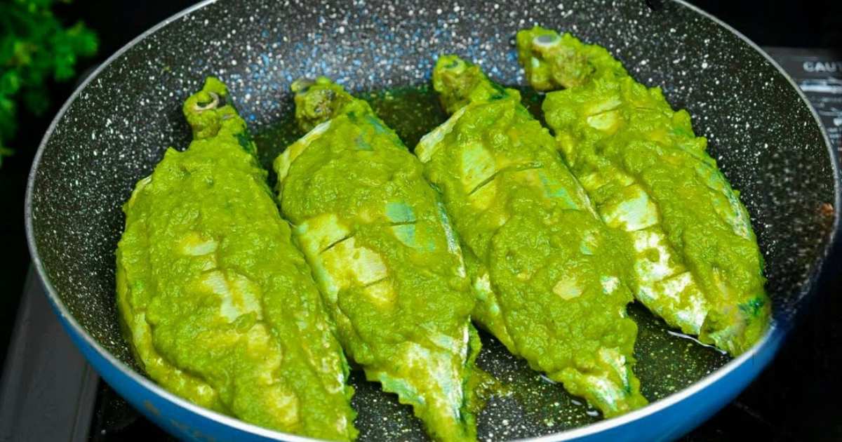 Special green fish fry masala