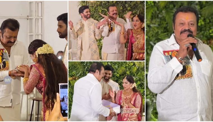 Suresh Gopi at Swasika Vijay wedding