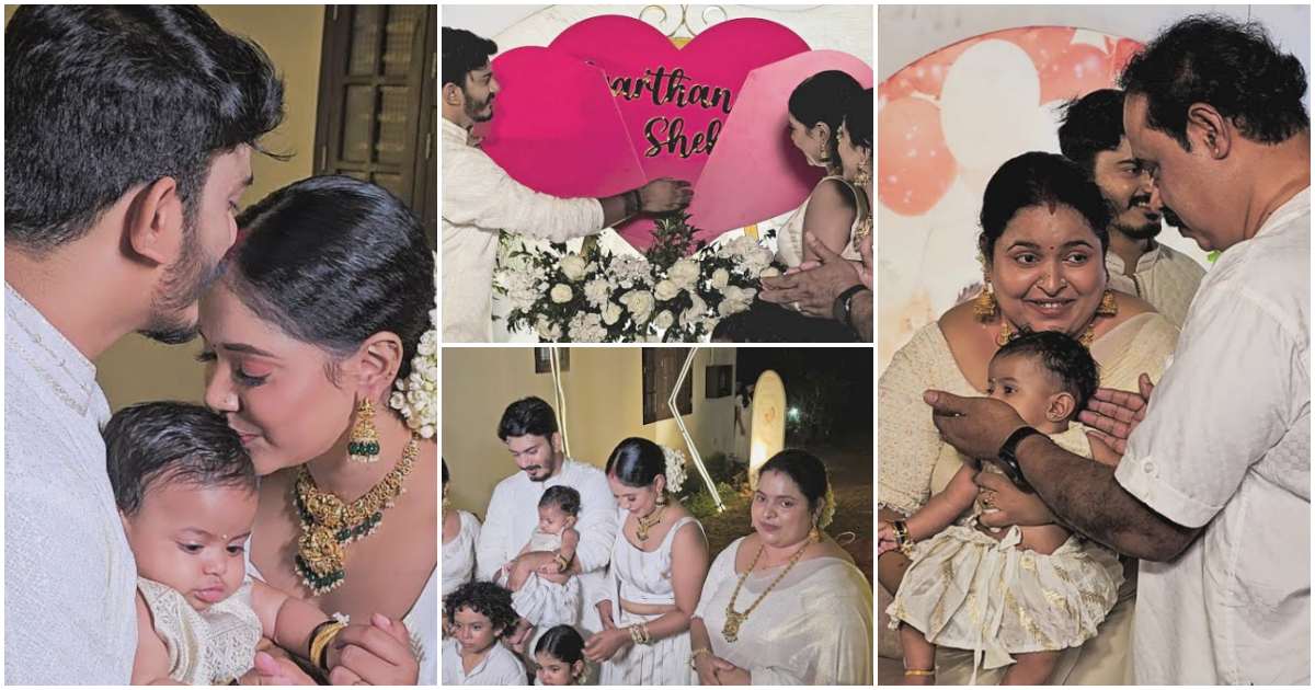 Uppum Mulakum lite Family Ponnus Baby Naming Ceremony viral