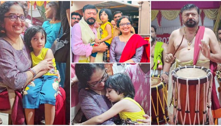 Dr.Divya S.Iyer IAS and her son with Jayaram