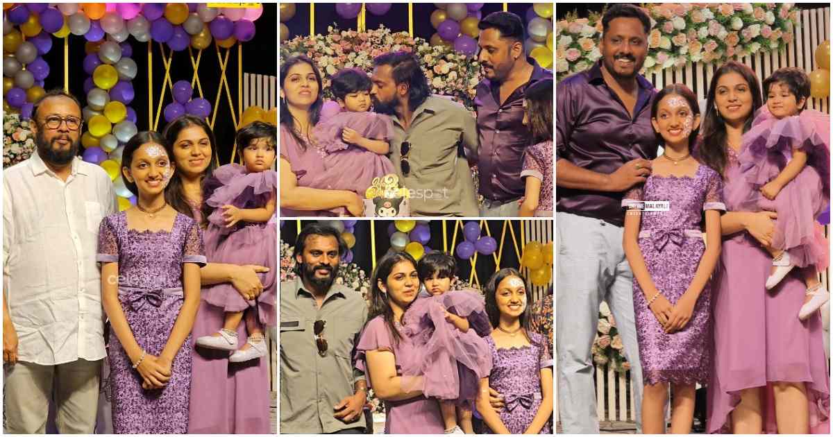 Actress Anjali Nair Daughter Second Birthday celebration