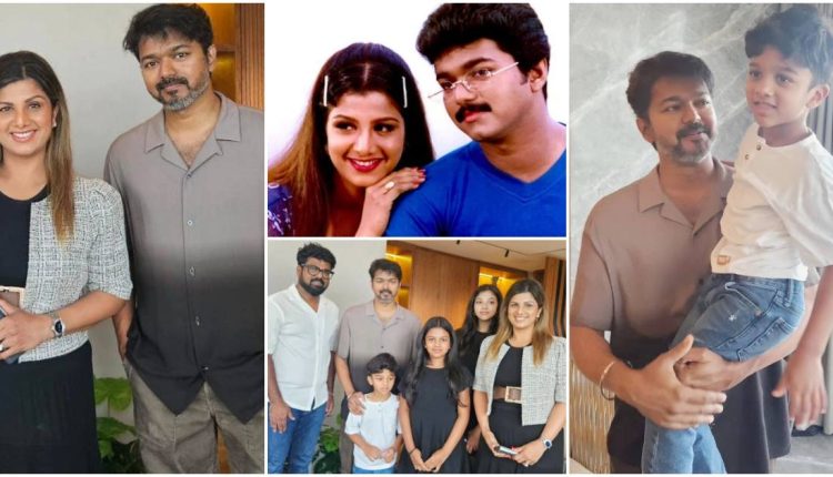 Actress Ramba family with vijay