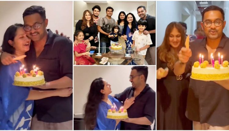 Asif Ali Birthday Surprise To Actor Narain Wife Manju (2)