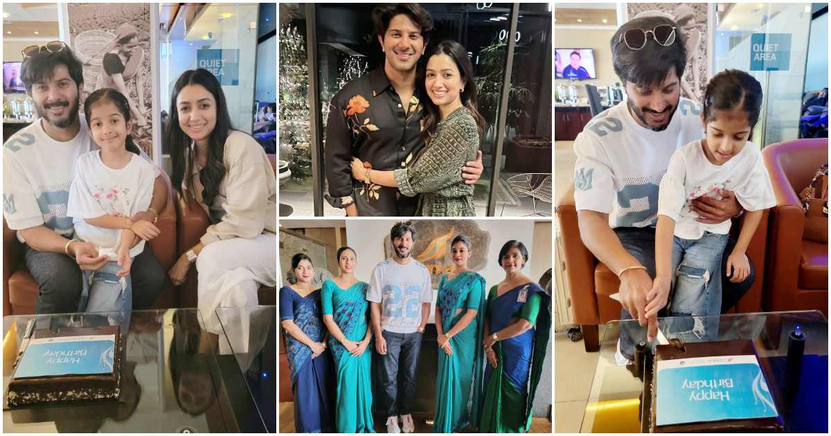 Dulquer Salmaan Got A Birthday celebration By SriLankan Airlines