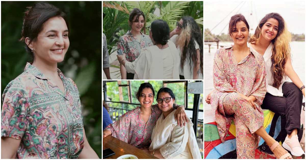 Manju Warrier With Abhirami Suresh at Cafe UUTOPIA viral video