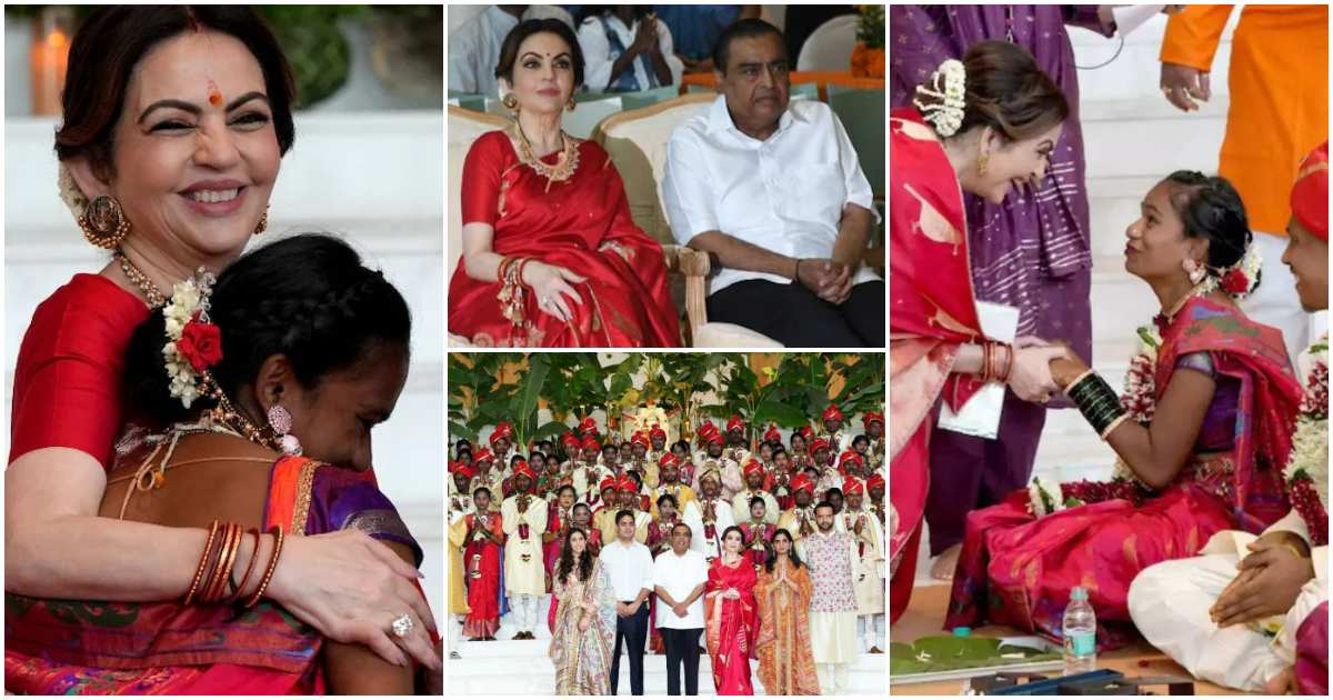 Mukesh Aambani Nita ambani Organized mass wedding