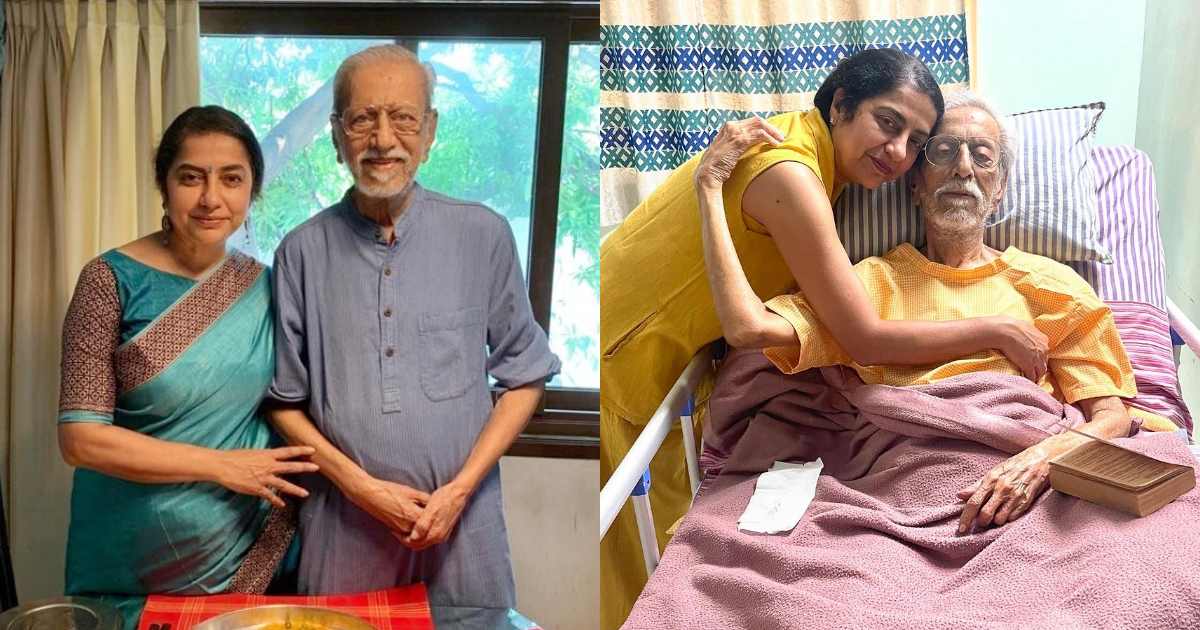 Suhasini shares photo with charuhasan