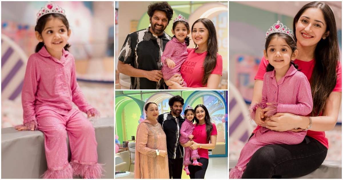 Actor Arya And Sayyeshaa Baby Ariana Birthday Celebration